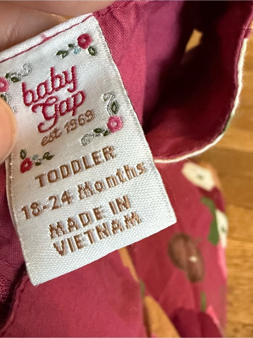 Baby Gap Vintage Baby Girl Floral Dress - Size 18-24 Months